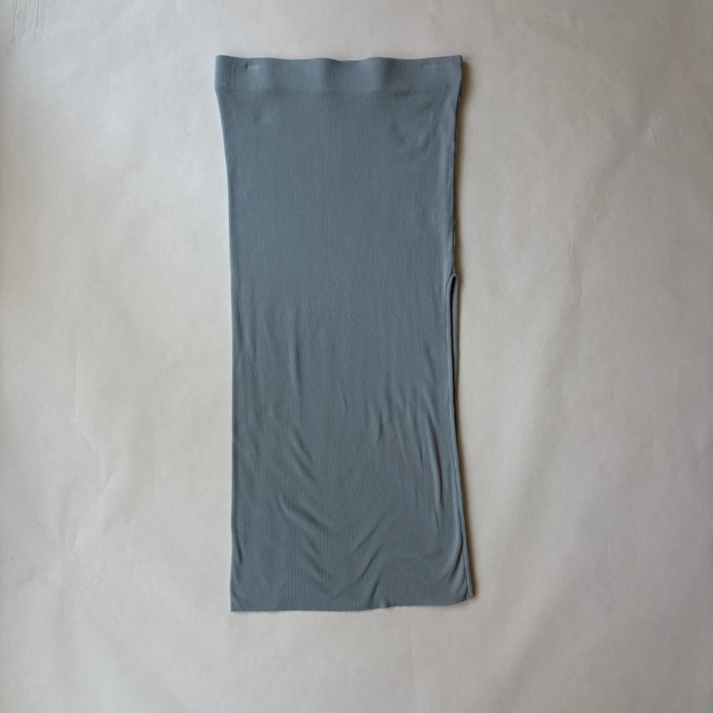 Cotton Citizen Slate Blue Maxi Knit Skirt